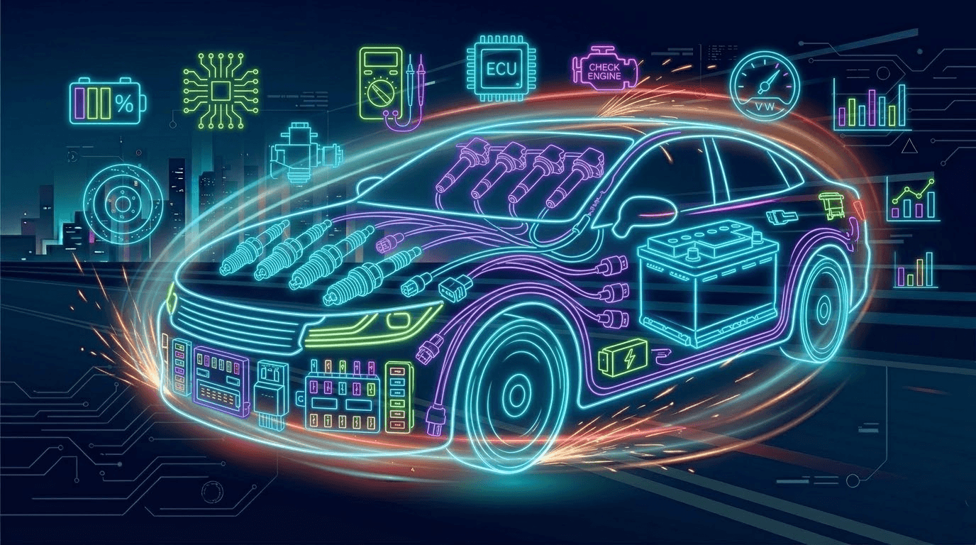 Электрика и свечи зажигания для автомобиля