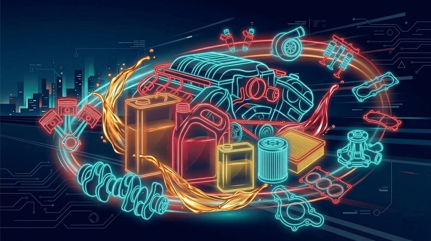 Моторное масло и фильтры для обслуживания авто